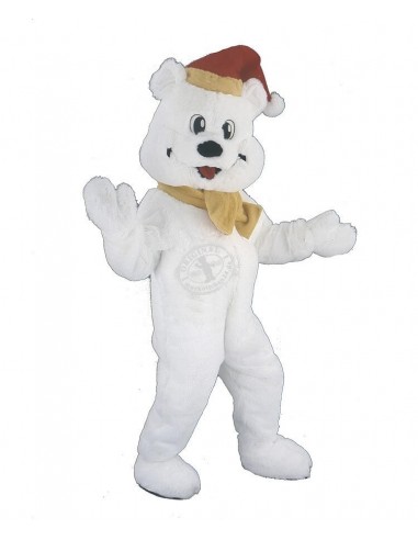 Polar bear mascot costume 6 (advertising character)