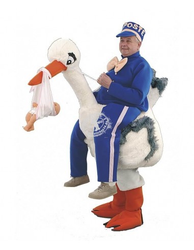 Stork Costume Mascot 91d (high quality)