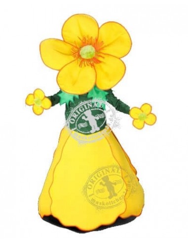 186h3 mascotte costume fleur jaune acheter pas cher