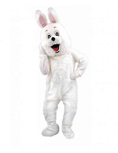 Mascotte de costume de lapin 74p blanc ✅ Achat pas cher ✅ Production ✅