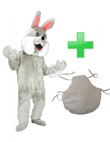 Disfraz de conejito de pascua 74p mascota gris ✅ comprar barato ✅ producción ✅ artículos en stock ✅