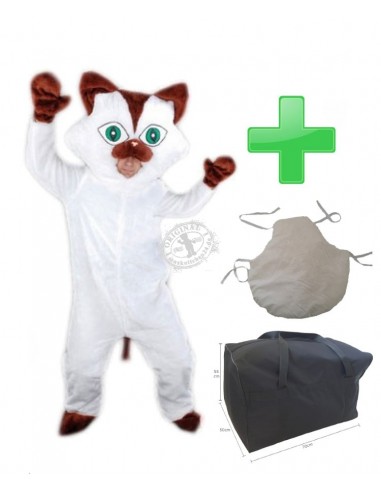 Cat costume mascot 33r ✅ Best price ✅ Production ✅ Stock items ✅ Visible face ✅