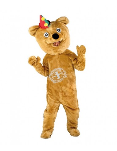 Mascotte de costume d'ours 3R ✅ Achat pas cher ✅ Production ✅ Bouche ouverte ✅
