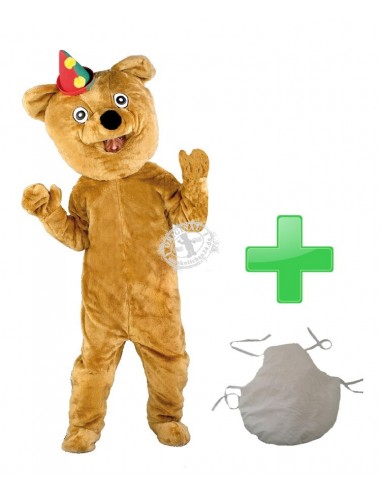 3r Bären Kostüm Maskottchen ✅ Billig kaufen ✅ Herstellung ✅ offener Mundbereich ✅