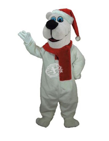 Polar Bear Mascot Costume 10a (Professional)