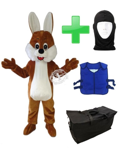 Hasen Kostüm Erwachsenen Lauffigur 9a ✅ Kühlweste Tasche Hygiene Haube ✅ Preiswert kaufen ✅ Produktion ✅