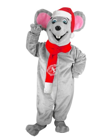 Mouse Christmas Costume Mascot 1 (Advertising Character)