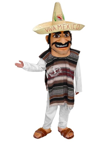 Mexicano Persona Disfraz de Mascota 1 (Personaje Publicitario)