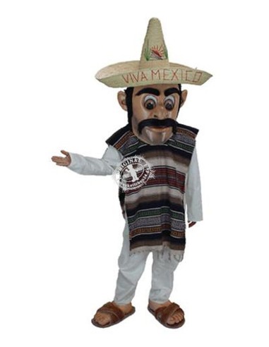 Mexikaner Person Kostüm Maskottchen 2 (Werbefigur)