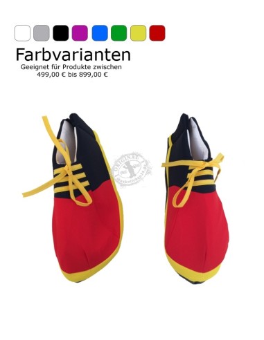 Extra Teile Sportschuhe (Stulpen) Modell "Hochwertig" (Schwarz/Rot/Gelb oder Farbe nach Wahl)