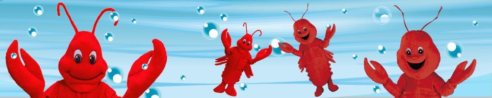 Lobster Costumes Mascot ✅ Running figures advertising figures ✅ Promotion costume shop ✅