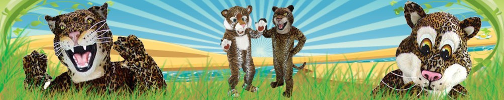 Jaguar Costumes Mascot ✅ Cifre correnti figure pubblicitarie ✅ Negozio di costumi di promozione ✅