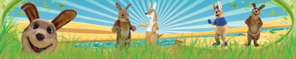 Mascotte dei costumi del canguro ✅ Figure correnti figure pubblicitarie ✅ Negozio di costumi di promozione ✅