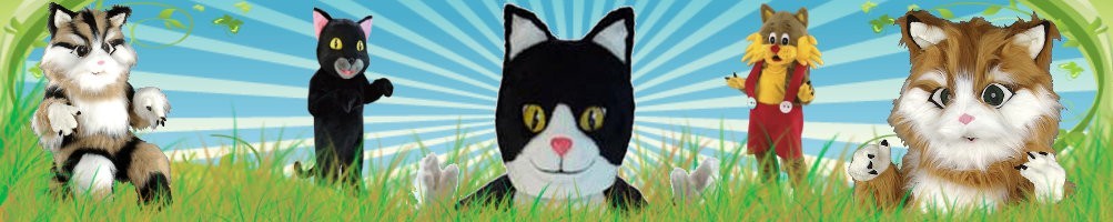 Maskotka kostiumów kota ✅ Dane bieżące dane reklamowe ✅ Sklep z kostiumami promocyjnymi ✅