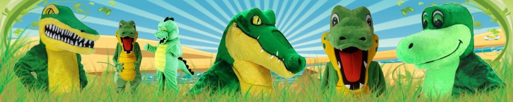 Maskotka Kostiumy Krokodyla ✅ Dane bieżące dane reklamowe ✅ Sklep z kostiumami reklamowymi ✅
