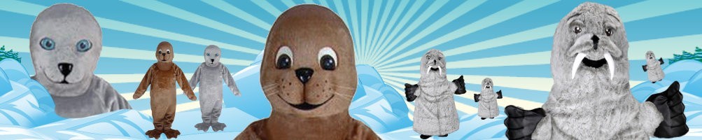 Seal costumes mascots ✅ running figures advertising figures ✅ promotion costume shop ✅