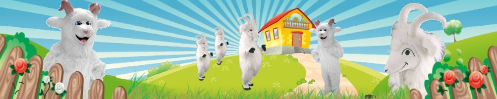 Mascotas de disfraces de cabra ✅ figuras para correr figuras publicitarias ✅ tienda de disfraces de promoción ✅