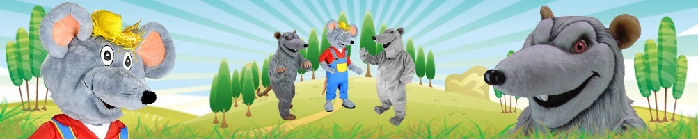 Mascotas de disfraces de rata ✅ figuras para correr figuras publicitarias ✅ tienda de disfraces de promoción ✅