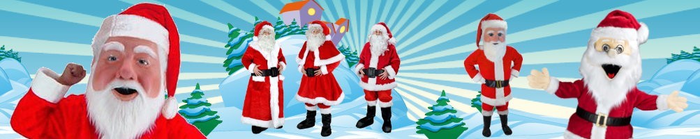Disfraces de Papá Noel mascotas ✅ figuras en ejecución figuras publicitarias ✅ tienda de disfraces de promoción ✅