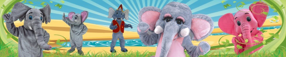 Elephant costumes mascots ✅ running figures advertising figures ✅ promotion costume shop ✅