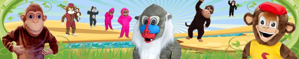 Affe Kostüme Maskottchen ✅ Lauffiguren Walking Act ✅ Promotion Kostümshop ✅