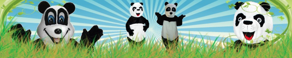 Panda Kostüme Maskottchen ✅ Lauffiguren Werbefiguren ✅ Promotion Kostümshop ✅
